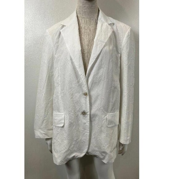 ERIKA CAVALLINI Jackets & Blazers - ERIKA CAVALLINI OVERSIZED FLOCKED JACKET